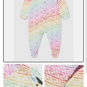 Versace Red and Pink Footies One Piece